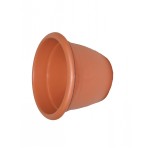 Flowerpot, model no. 4, brown color